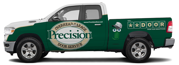 Green and white service truck with PDS logo and contact information.